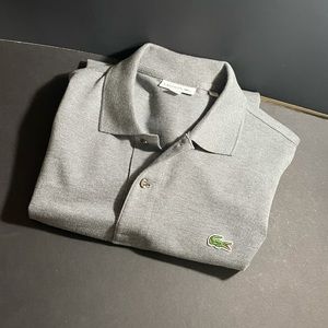 XL Grey LACOSTE🐊 Polo Shirt